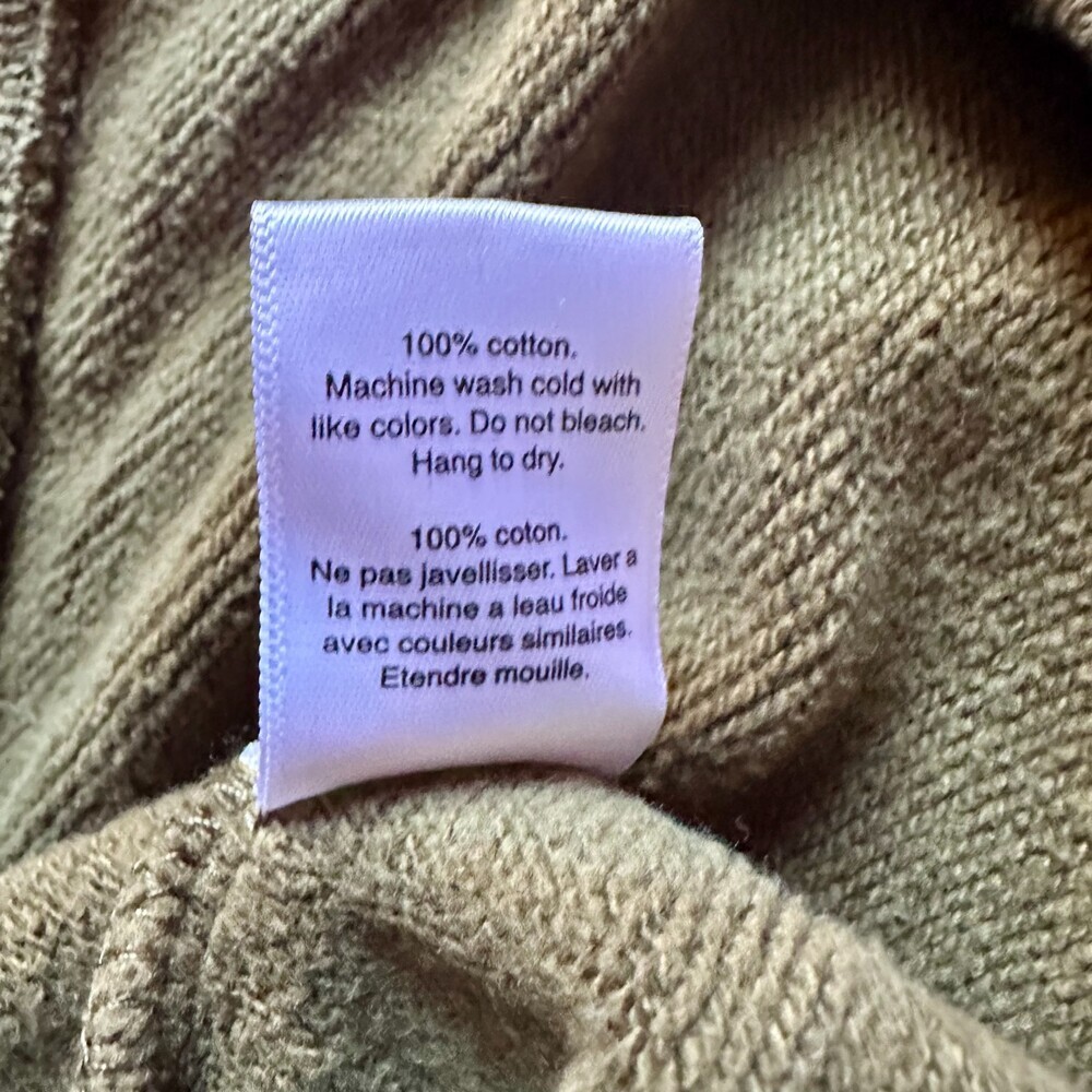 Men's Logo Jaxxon Cotton Heavyweight Hoodie Sweatshirt Olive Green Sz Medium - Picture 6 of 6
